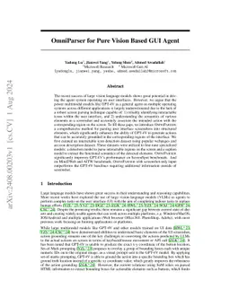 OmniParser for Pure Vision Based GUI Agent