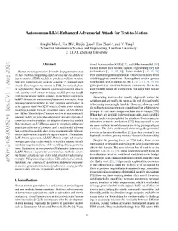 Autonomous LLM-Enhanced Adversarial Attack for Text-to-Motion