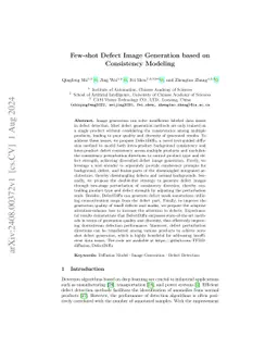 Few-shot Defect Image Generation based on Consistency Modeling