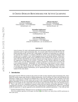 A Cross-Domain Benchmark for Active Learning