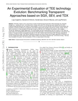 An Experimental Evaluation of TEE technology Evolution: Benchmarking
  Transparent Approaches based on SGX, SEV, and TDX