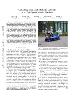 Collecting Larg-Scale Robotic Datasets on a High-Speed Mobile Platform