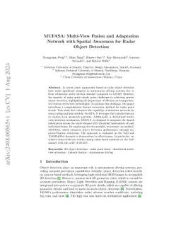 MUFASA: Multi-View Fusion and Adaptation Network with Spatial Awareness
  for Radar Object Detection