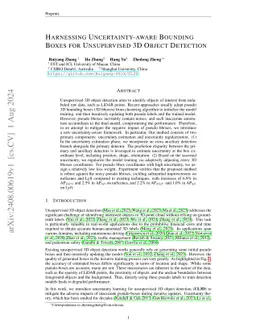 Harnessing Uncertainty-aware Bounding Boxes for Unsupervised 3D Object
  Detection