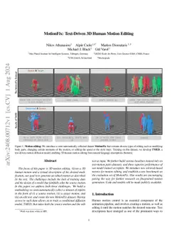 MotionFix: Text-Driven 3D Human Motion Editing