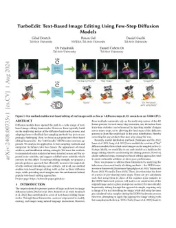 TurboEdit: Text-Based Image Editing Using Few-Step Diffusion Models