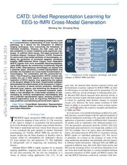 CATD: Unified Representation Learning for EEG-to-fMRI Cross-Modal Generation