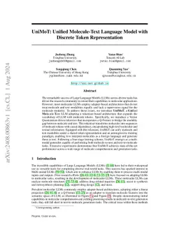 UniMoT: Unified Molecule-Text Language Model with Discrete Token Representation