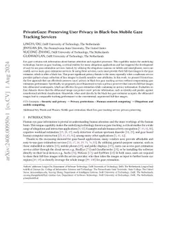 PrivateGaze: Preserving User Privacy in Black-box Mobile Gaze Tracking
  Services