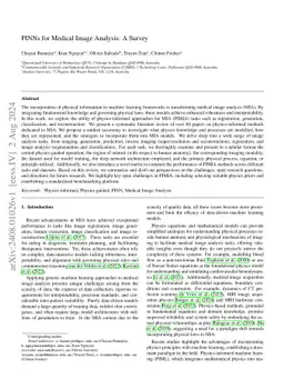 PINNs for Medical Image Analysis: A Survey