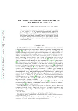 Parametrized Families of Gibbs Measures and their Statistical Inference