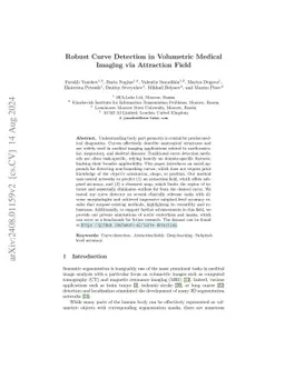 Robust Curve Detection in Volumetric Medical Imaging via Attraction
  Field