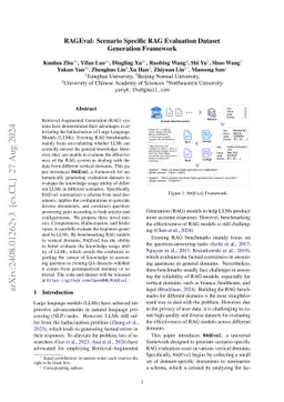 RAGEval: Scenario Specific RAG Evaluation Dataset Generation Framework
