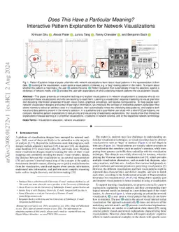 Does This Have a Particular Meaning? Interactive Pattern Explanation for
  Network Visualizations