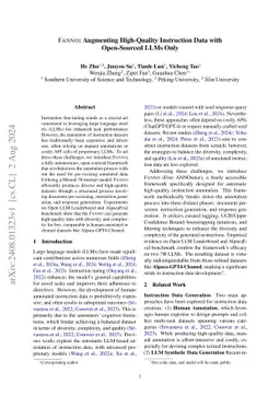 FANNO: Augmenting High-Quality Instruction Data with Open-Sourced LLMs
  Only