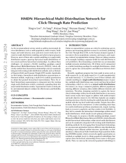 HMDN: Hierarchical Multi-Distribution Network for Click-Through Rate
  Prediction