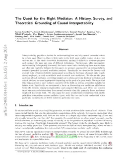 The Quest for the Right Mediator: Surveying Mechanistic Interpretability Through the Lens of Causal Mediation Analysis