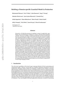 Building a Domain-specific Guardrail Model in Production