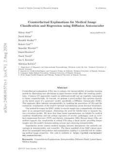 Counterfactual Explanations for Medical Image Classification and
  Regression using Diffusion Autoencoder