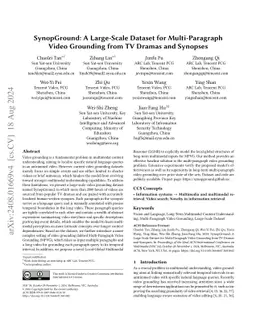 SynopGround: A Large-Scale Dataset for Multi-Paragraph Video Grounding
  from TV Dramas and Synopses