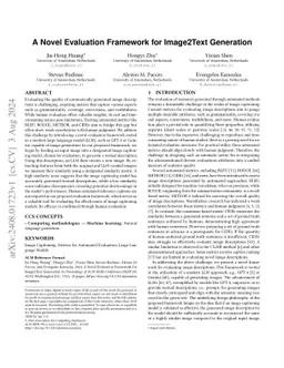 A Novel Evaluation Framework for Image2Text Generation