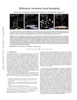 3DStoryline: Immersive Visual Storytelling