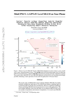 MiniCPM-V: A GPT-4V Level MLLM on Your Phone