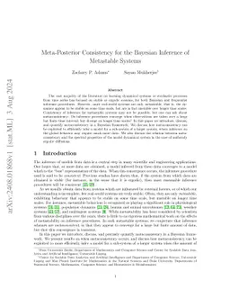 Meta-Posterior Consistency for the Bayesian Inference of Metastable System