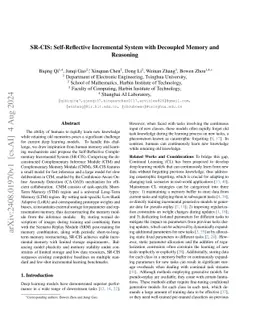SR-CIS: Self-Reflective Incremental System with Decoupled Memory and
  Reasoning