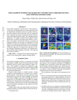 What Happens Without Background? Constructing Foreground-Only Data for
  Fine-Grained Tasks