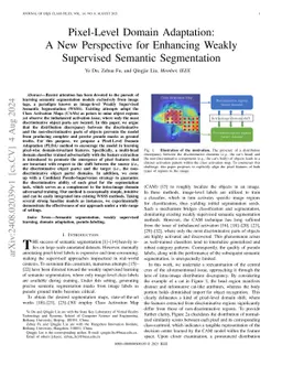 Pixel-Level Domain Adaptation: A New Perspective for Enhancing Weakly
  Supervised Semantic Segmentation
