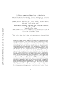 Self-Introspective Decoding: Alleviating Hallucinations for Large Vision-Language Models