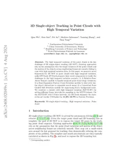 3D Single-object Tracking in Point Clouds with High Temporal Variation
