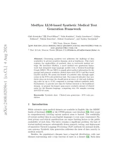 MedSyn: LLM-based Synthetic Medical Text Generation Framework
