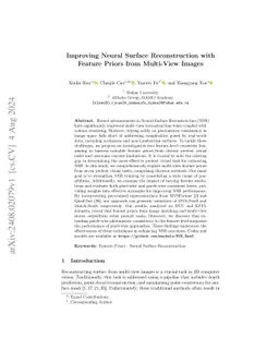 Improving Neural Surface Reconstruction with Feature Priors from
  Multi-View Image