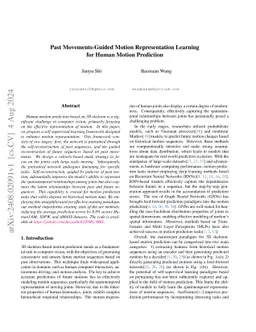 MoReFun: Past-Movement Guided Motion Representation Learning for Future Motion Prediction and Understanding
