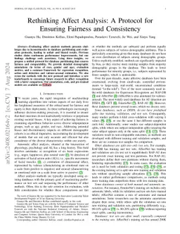 Rethinking Affect Analysis: A Protocol for Ensuring Fairness and
  Consistency