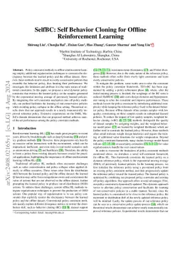 SelfBC: Self Behavior Cloning for Offline Reinforcement Learning
