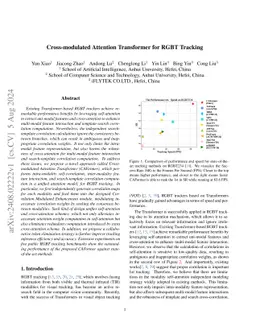 Cross-modulated Attention Transformer for RGBT Tracking