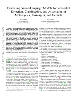 Evaluating Vision-Language Models for Zero-Shot Detection,
  Classification, and Association of Motorcycles, Passengers, and Helmets