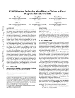 CHORDination: Evaluating Visual Design Choices in Chord Diagrams for
  Network Data