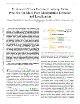Mixture-of-Noises Enhanced Forgery-Aware Predictor for Multi-Face
  Manipulation Detection and Localization