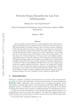 Network Fission Ensembles for Low-Cost Self-Ensembles