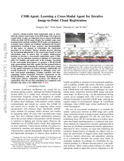 CMR-Agent: Learning a Cross-Modal Agent for Iterative Image-to-Point
  Cloud Registration