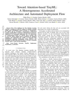 Toward Attention-based TinyML: A Heterogeneous Accelerated Architecture and Automated Deployment Flow