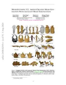 MeshAnything V2: Artist-Created Mesh Generation With Adjacent Mesh
  Tokenization