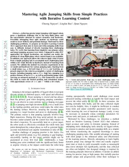 Mastering Agile Jumping Skills from Simple Practices with Iterative
  Learning Control