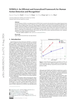 YOWOv3: An Efficient and Generalized Framework for Human Action
  Detection and Recognition