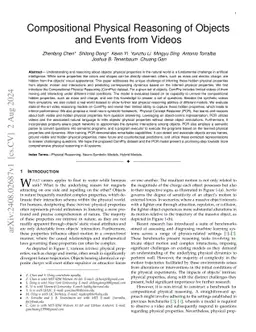 Compositional Physical Reasoning of Objects and Events from Videos
