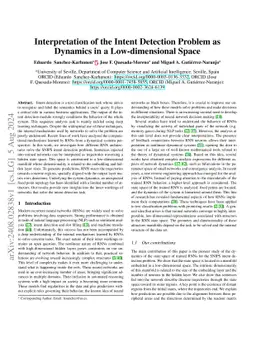 Interpretation of the Intent Detection Problem as Dynamics in a
  Low-dimensional Space